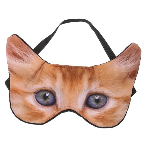 Ipetboom 3d動物漫画パグと猫アイ仮面 かわいい睡眠用アイ仮面 柔らかい布製 遮光効果 女性向け オフィス 旅行 昼寝対応