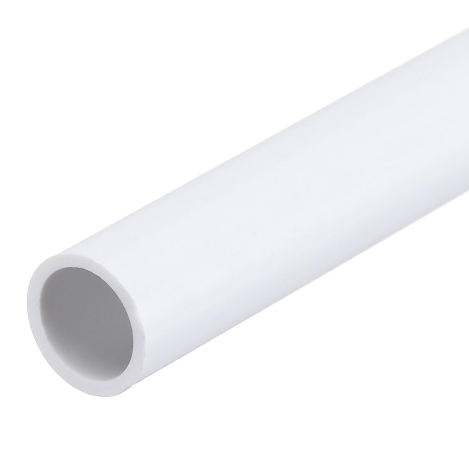 QUARKZMAN Tubo Rigido Rotondo in PVC 8mm ID 10mm OD 8" Lunghezza Bianco ad Alta Resistenza per Tubi d'Acqua, Artigianato, Guaina Cavi