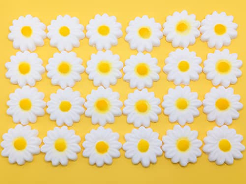 Cakesupplyshop Celebrations 2008EDT 24Pk White Daisies Sugar Decoration Toppers For Cakes Cupcakes Cake Pops thumb #1