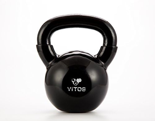 Vitos Kettlebells - Strength Training Kettle Bell For Home Gym 5-50 LBs