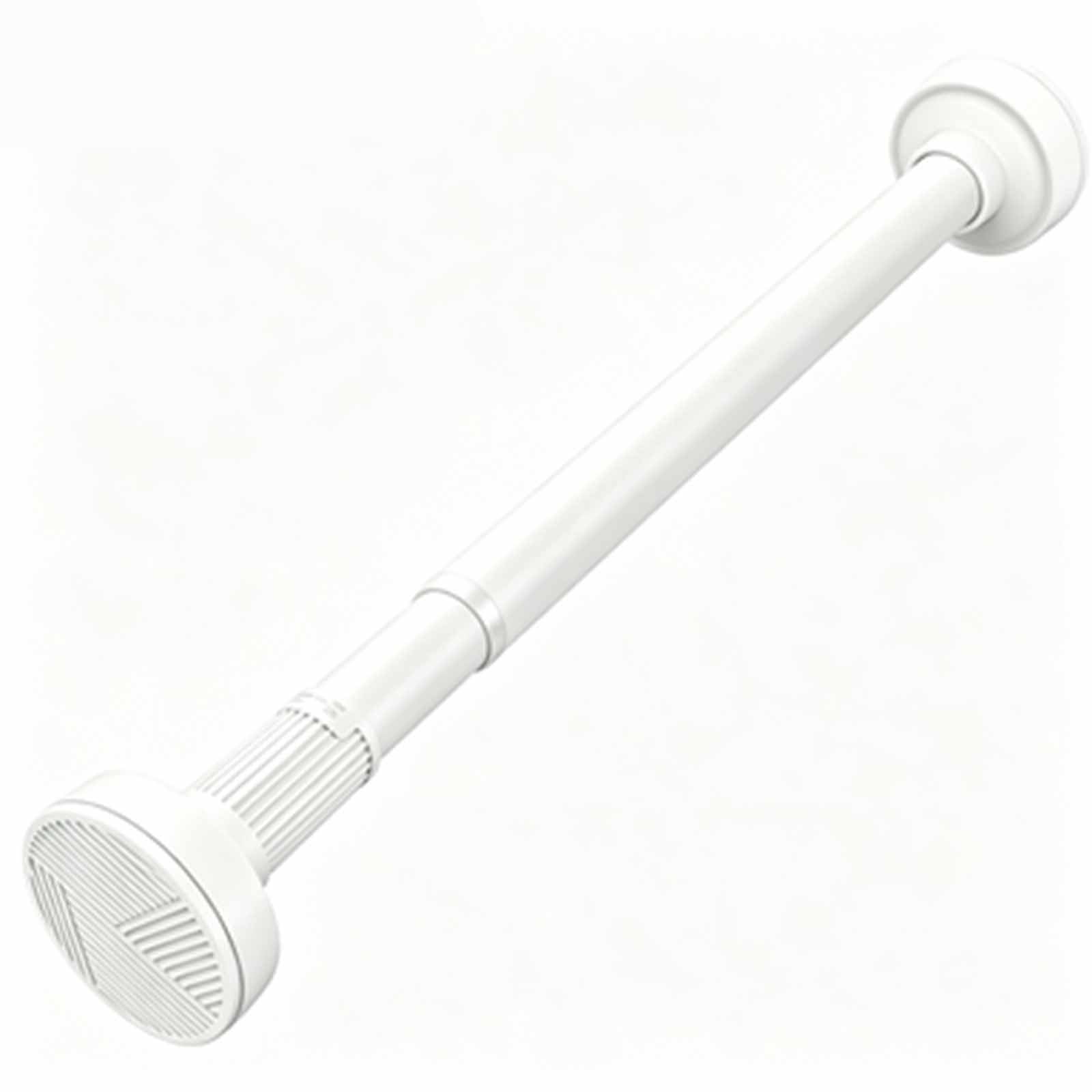 Gardinenstange mit Federspannung, verstellbare Spannstange | Rostfreier Edelstahl, Geeignet for Fenster, Türrahmen, Küchen, Kleiderschränke, Weiß(27White 27Cream,59.1in)
