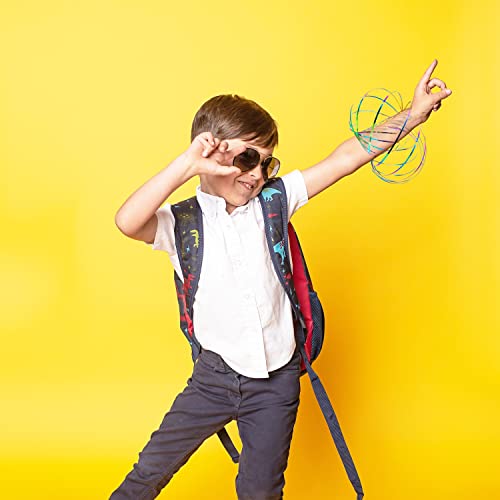 Flow Ring Spinner Ring Arm Toy,3D Geometric Magic Flow Spiral Toy Magic Ring Game 3D Arm Spinner Interactive Stress Relief Toy Festival Toy