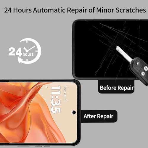 Image of BLACKSHEEP Tempered Glass Screen Guard For Motorola Razr 50 5G / Motorola Razr 50 Ultra 5G Cellphone Unbreakable Membrane Tempered Film With Front And Back Coverage Installation. Kit- (Transparent 1)