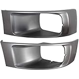 ECOTRIC Headlight Bezel Trim Compatible with 2003-2009 Chevrolet/GMC C4500 C5500 Passenger & Driver Side Topkick/Kodiak Headlamp Housing Replace for Part #15015661 & 15015662