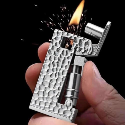 Encendedor Vintage estilo trinchera reutilizable de keroseno miniatura 2