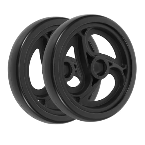 CHICAMPERA 2個 ショッピングカート用交換キャスター 滑らかな転と簡単取付 トロリーや買い物カート対応 モダンデザインホイール