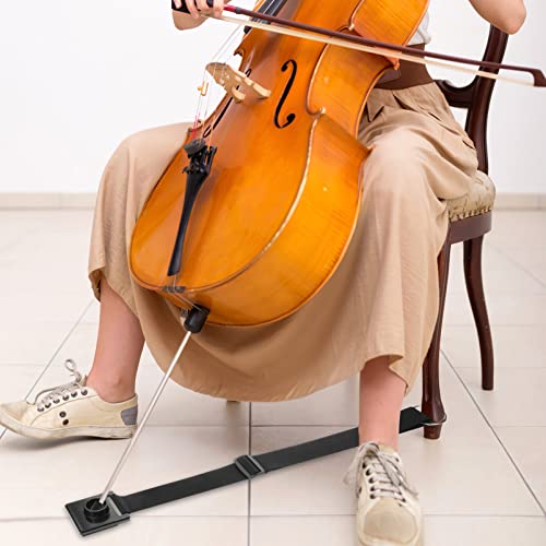 Milisten 2Pcs Cello Endpin Anchor, Cello Non- Stopper Adjustable Strap, Cello Antiskid Device With 4Pcs Rubber Tips For Cello Endpin Tip Cap Protector, Instrument Accessories #TOP3