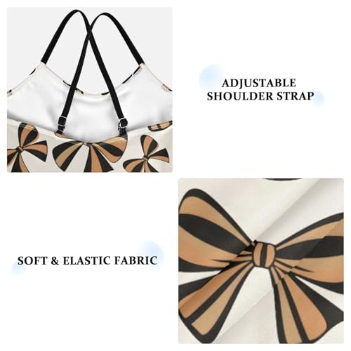 Black Bow Pattern Girls One Piece Swimsuits Summer Quick Dry Beach Bathing Suit4