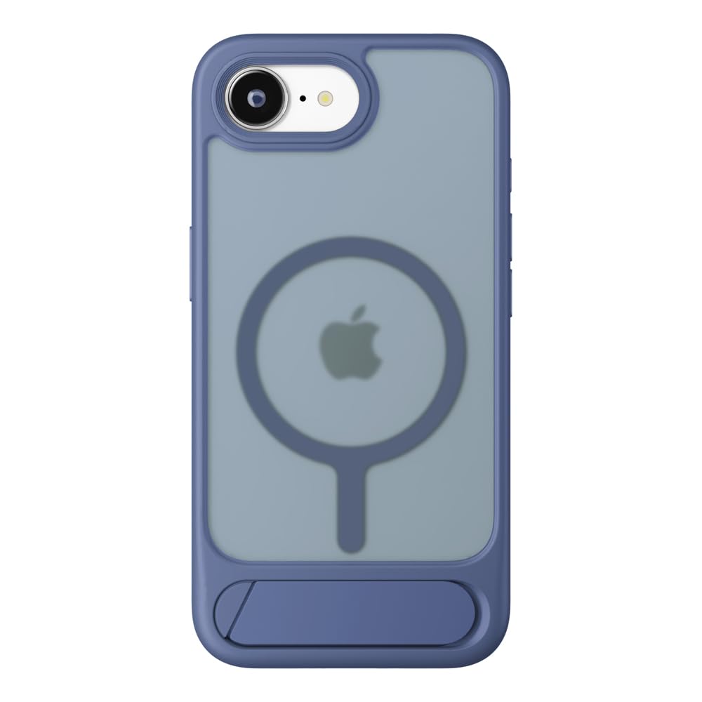 iPhone17e / iPhone16e 用 MagSafe対応 スタンド付ハイブリッドケース マットネイビー PG-25KMH12NV