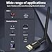 USB Bluetooth 5.4 Adapter for Desktop PC: Long Range 500FT Wireless Dongle with 5dBi Antenna Plug & Play for Laptop Windows 11/10/8.1, Pair BT Headphones/Headset/Speaker/Mouse/Keyboard/Printer