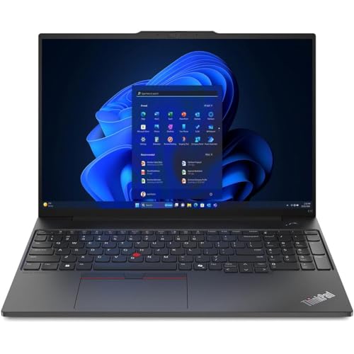 ThinkPad E16 Gen 2 Business Laptop Computer, AMD 8-Core Ryzen 7 7735HS, 16GB DDR5 RAM, 1TB PCIe SSD, 16" FHD+, WiFi 6, Backlit KB, Fingerprint Reader, Windows 11 Pro, Type C Hub, Number Pad