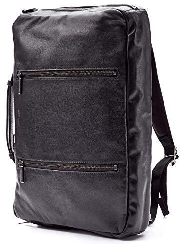Hook And Albert Leather 3-Way Carryall, Black (Black) #TOP3
