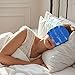 Migraine Relief Cap, All Around Gel Covered Reusable Headache Relief Cap, Black Migraine Cap for Headache Relief, Puffy Eyes (Dark Blue)