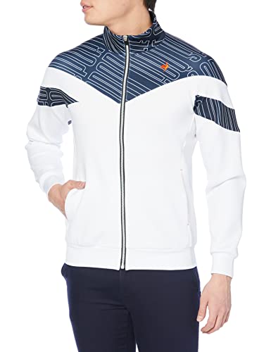 [ルコックスポルティフゴルフ] ゴルフ カットソー はっ水 防風 ストレッチ ゴルファーズアドレスカッティング QGMTJL52 メンズ NVWH(ネイビーホワイト) L