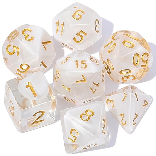 Image of CiaraQ 7pcs Polyhedral Dice Set for Dungeon and Dragons MTG Table Games