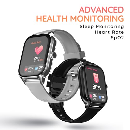 Image of Pebble Elevate 1.99 inch (5.05 cm) Infinite Display, BT Calling, Health Suite, Multi Sports Mode, Multiple Watch Faces, AI Voice Assistance, Sleep Monitor, Alarm & Notification - Jet Black