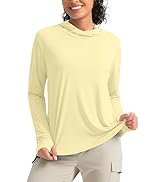 Pudolla Women's Sun Protection Shirt UPF 50+ Long Sleeve Lightweight UV Hoodie for Women Hiking O...
