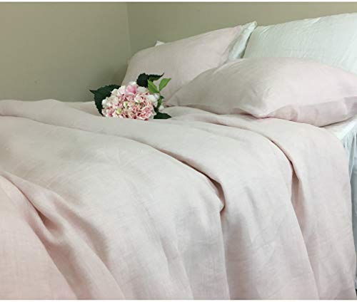 Blush Pink Linen Duvet Cover 