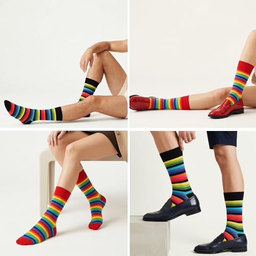 Image of Mysocks Men and Women Crew Socks Extra Fine Combed Cotton Seamless Toe