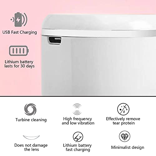 Aukvite Contact Lens Cleaner, Automatic Portable Contact Cleaner Machine For Travel, Fast Vibration Contact Lens Cleaning Machine For Soft Lens Intelligent Cleaning Machine With Usb Cable (Blue) #TOP5