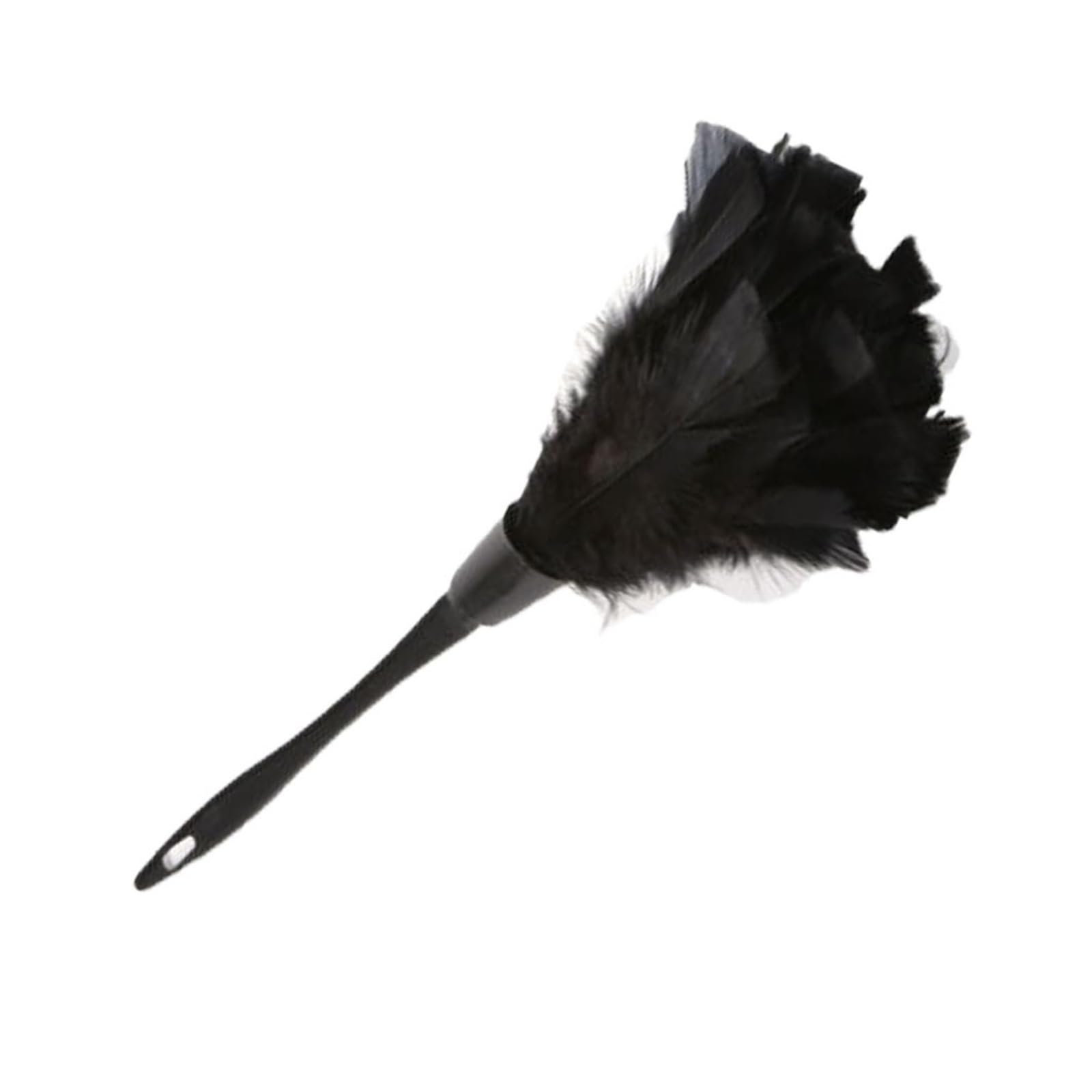 Feather Duster Turkey Feather Duster Anti-static Cleaning Car Dashboard Cleaner Tools(Black)