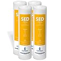 Express Water – 4 Pack Sediment Water Filter Replacement – 5 Micron, High Capacity – 10 inch – Under Sink and Reverse Osmosis System Filters (Model: FLTSED0504)