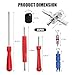 MTRPS 35PCS Valve Stem Puller Installer Tool Kit, Valve Cores & Caps with 4-Way Tool Single and Dual Single Head Remover, Universal Tire Stem Remover Valves Repair Tools for Most Cars