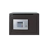 BURG-WÄCHTER Möbeltresor mit elektronischem Zahlenschloss und Einwurfschlitzen, inkl. Fachboden, Doppelwandige Tür, 20,5 l, 14 kg, Point-Safe P2 E EWS, Schwarz