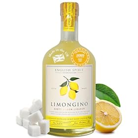 Buy English Spirit Lemon Gin Liqueur 50cl – Refreshing 22% ABV with Fresh Lemon Juice for Perfect Cocktails and Boozy Sherbet – ENGLISH SPIRIT