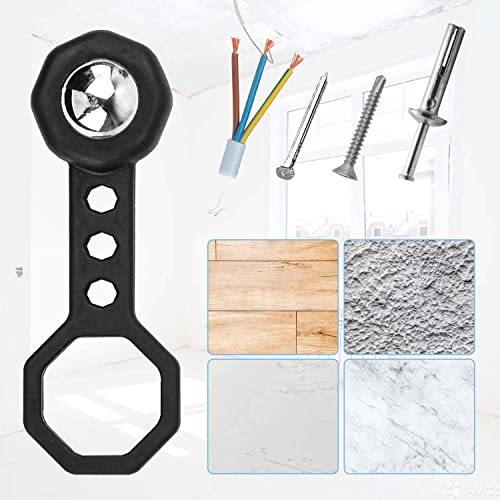Stud Finder Wall Scanner, Studball With Strong Suction, No Battery Required Magnetic Stud Finder For Metal Detection In Drywall, Wood, Plywood Paneling, Ceramic Tiling - Black #TOP5