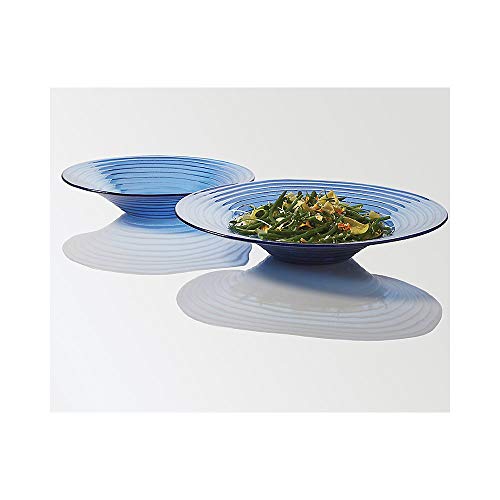 Tazón de vidrio azul American Metalcraft 18.5 pulg miniatura 2