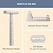 Henson AL13 Safety Razor Shave Set – Includes Safety Razor, Stand & 100 Razor Blades – Gentle, Precision Shaving Kit for Men & Women – Aluminum Double Edge Razor for Smooth, Irritation-Free Shaves
