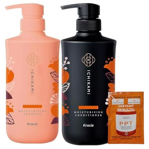 Moist Hair Care Shampoo & Conditioner Set, For dry and frizzy hair. Set with Hair Mask Cover