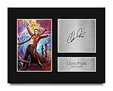 HWC Trading Chris Pratt Gift USL Signed Printed Autograph Guardians of the galaxy Gifts Photo Display - US Letter Size