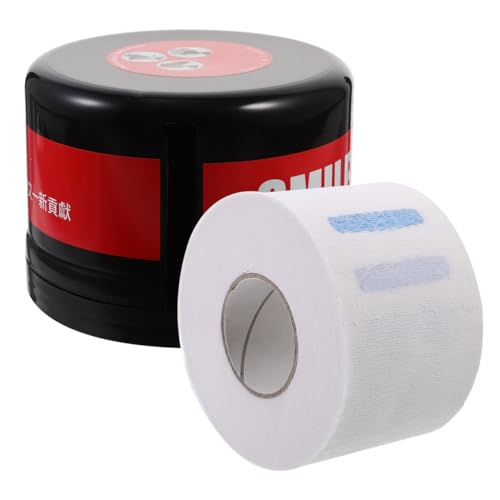 Tira de papel para cuello en dispensador hermético que mantiene el orden