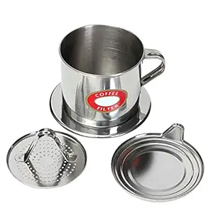 New Stainless Steel Vietnamese Coffee Drip Filter Maker Infuser Pot 100mL