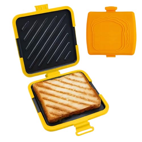 Tostadora De Sándwich - Utensilios De Cocina Resistentes Al Calor | Tostador Y Sandwichera Para Microondas Desayuno,Desayuno Fiestas Viajes Hogar Residencia Estudiantil