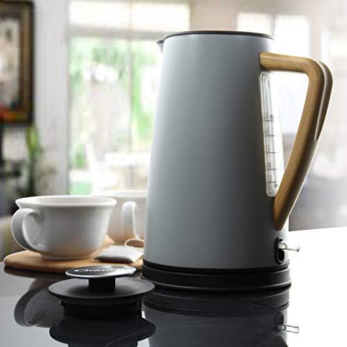 Chantal Oslo Cordless Electric Kettle, 1.8 Quart, Matte Fog Grey #TOP7