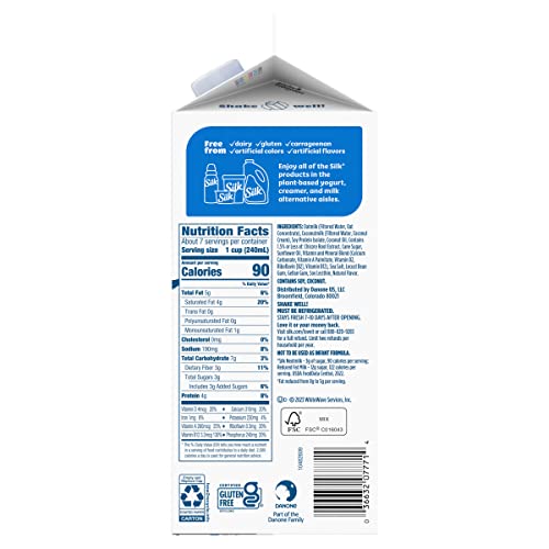 Silk Nextmilk, Reduced Fat Milk Alternative, Oat Milk And Plant-Based Blend, Dairy-Free, 59 Oz. #TOP6