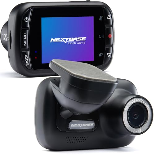 Cámara de salpicadero Nextbase 122 con grabación Full HD 1080p y modo de aparcamiento inteligente