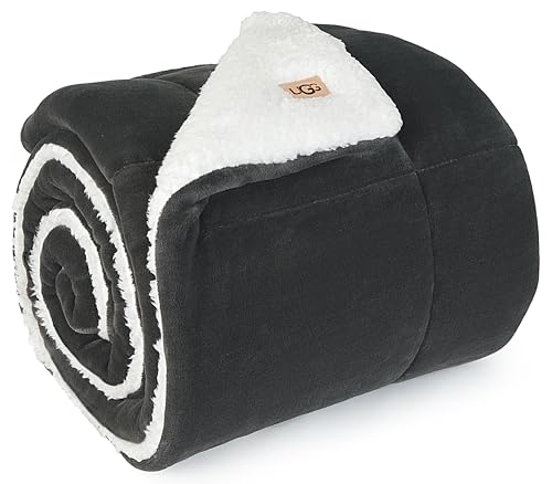 UGG Nita Throw Blanket Soft Reversible Plush Throw for Couch or B...