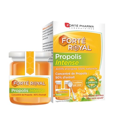 Forté Pharma - Propolis Intense | Complément Alimentaire concentré de Propolis Verte et Miel d'Eucalyptus, Jus de Citron - Immunité & Défenses - Dès 5 ans - Goût naturel | 1 Pot 40g, 1 càc/jour