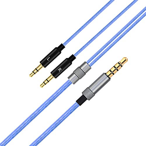 Learsoon Replacement Cord Compatible with Sol Republic Master Tracks HD HD2 Sol Republic V8 V10 V12 X3 Headphones (Blue)