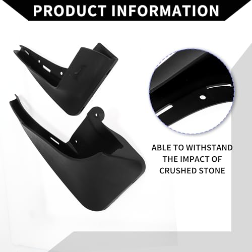Image of Mud Flap Splash Guard with Mount Accessories for Mini Clubman R55 R56 2007-2013 / Front & Rear Side Mud Guards /Durable / 1 Set