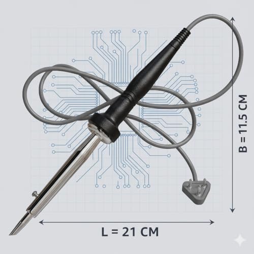 Image of 125W 220-230V Heat Pencil Tip Soldering Iron Kit with attachable element and Long PVC wire, Fast heating leak, and Surge Proof (Pack of 1)