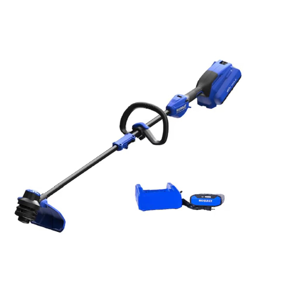Kobalt 40-Volt Max 15-in Straight Cordless String Trimmer (4ah Battery and Charger Included)