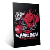 Displate Metal Poster Cyberpunk 2077 We Have a City To Burn Wall Art M