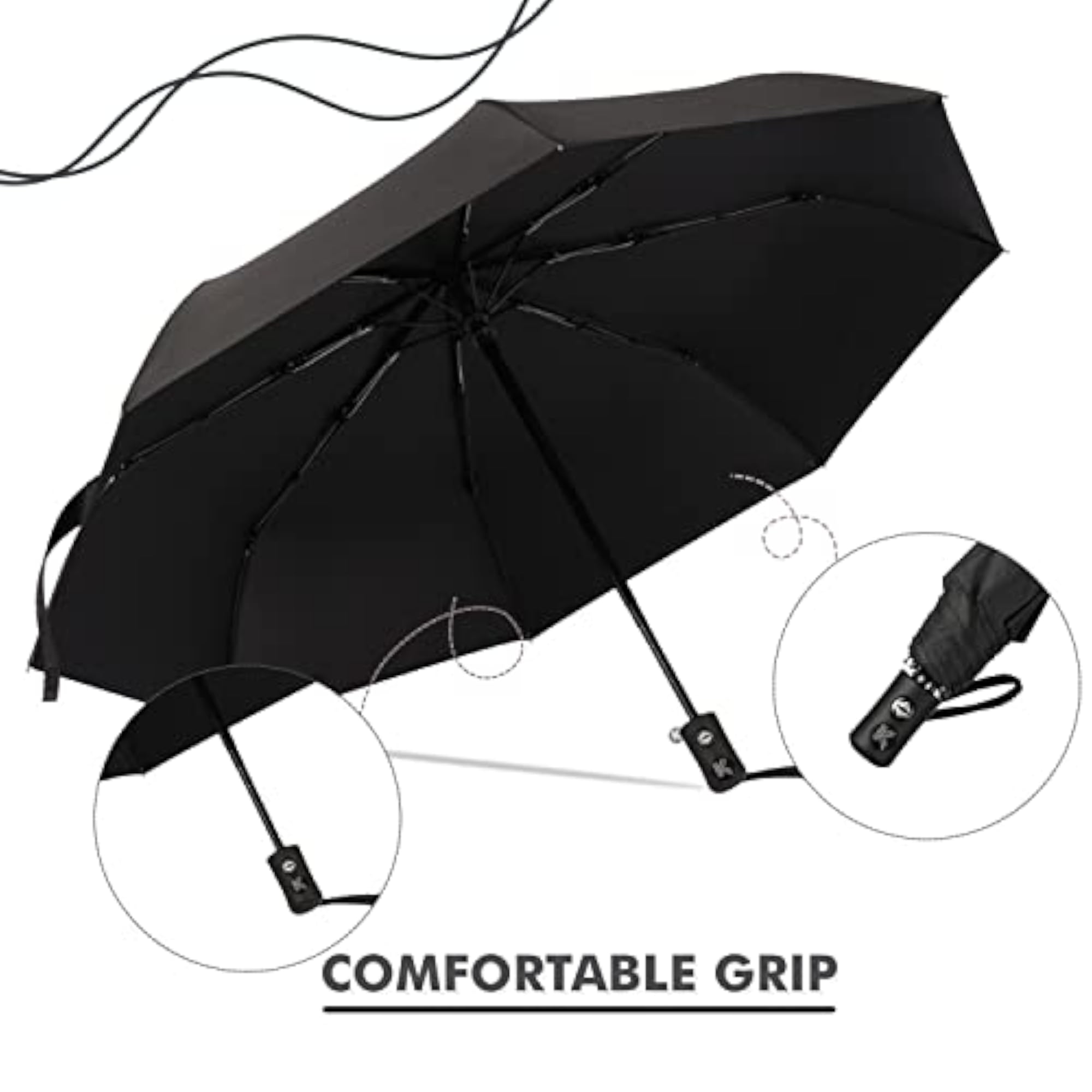 8 Ribs Automatic Windproof Umbrella for Rain