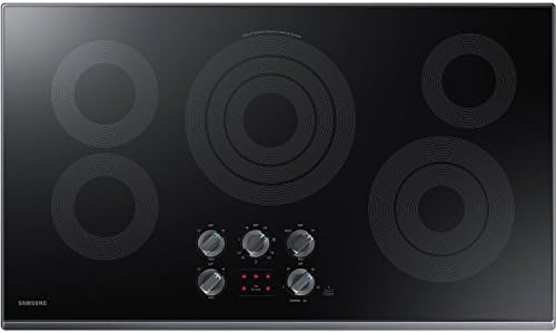 Samsung 36" Black Stainless Steel Electric Smoothtop Stovetop Coo...