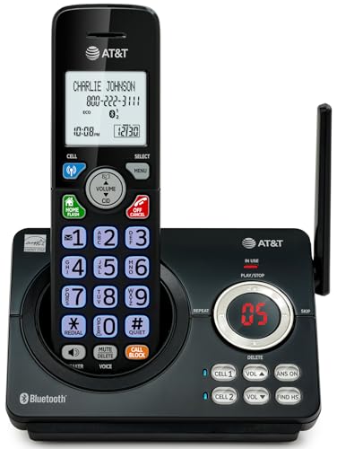 Image of AT&T DECT 6.0 Cordless Phone - Smart Call Blocker, Bluetooth Connect to Cell, Caller ID Announce, Answering Machine, Big Buttons | DL72179